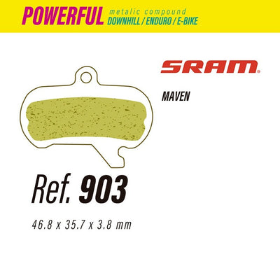 Pastillas LESS BRAKES Powerful 903 | Sram Maven