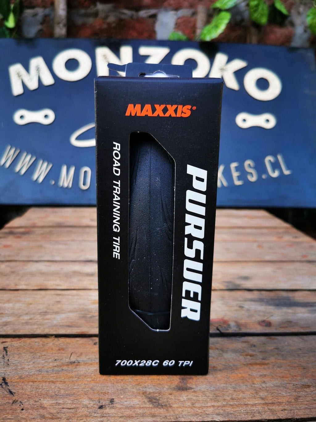Neumático Maxxis Pursuer 700x28C Kevlar TT 60TPI Negro