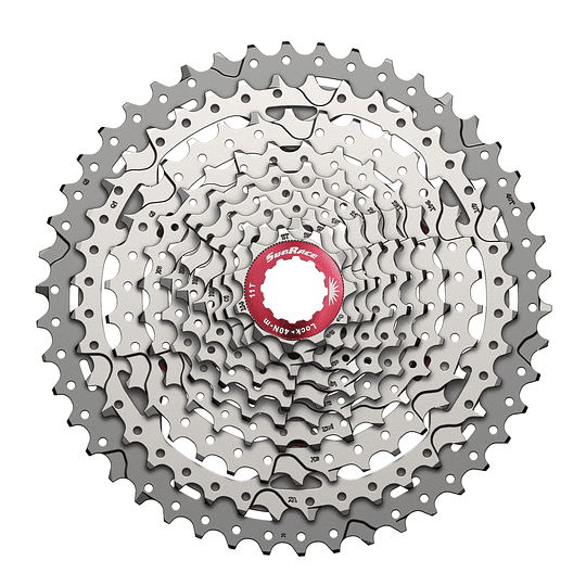 Piñón Sunrace 10v CSMX3, 11-46T Metallic Silver