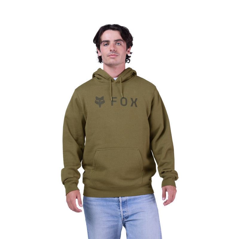 Polerón Fox Racing Absolute Fleece PO verde olivo, detalle bolsillo canguro