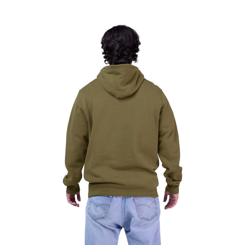 Polerón Fox Racing Absolute Fleece PO verde olivo, detalle interior fleece