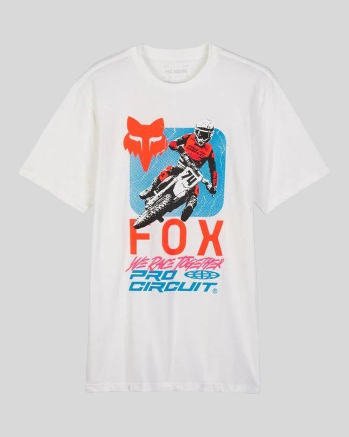 Polera FOX Lifestyle Pro Circuit - Blanca