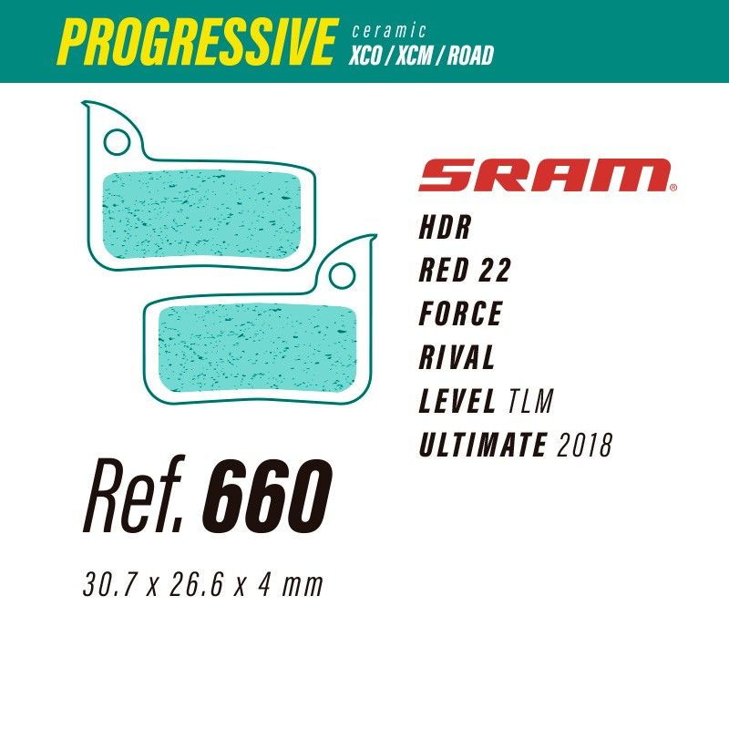 Pastillas LESS BRAKES Progressive 660 | Sram HDR-Red22-Force-Rival-Level-Ultimate