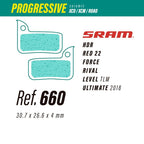 Pastillas LESS BRAKES Progressive 660 | Sram HDR-Red22-Force-Rival-Level-Ultimate