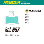 Pastillas LESS BRAKES Progressive V1 657 | Magura MT2 - MT4 - MT6 - MT Sport