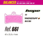 Pastillas LESS BRAKES Balanced 661 | Hope V4 - Lewis LHT