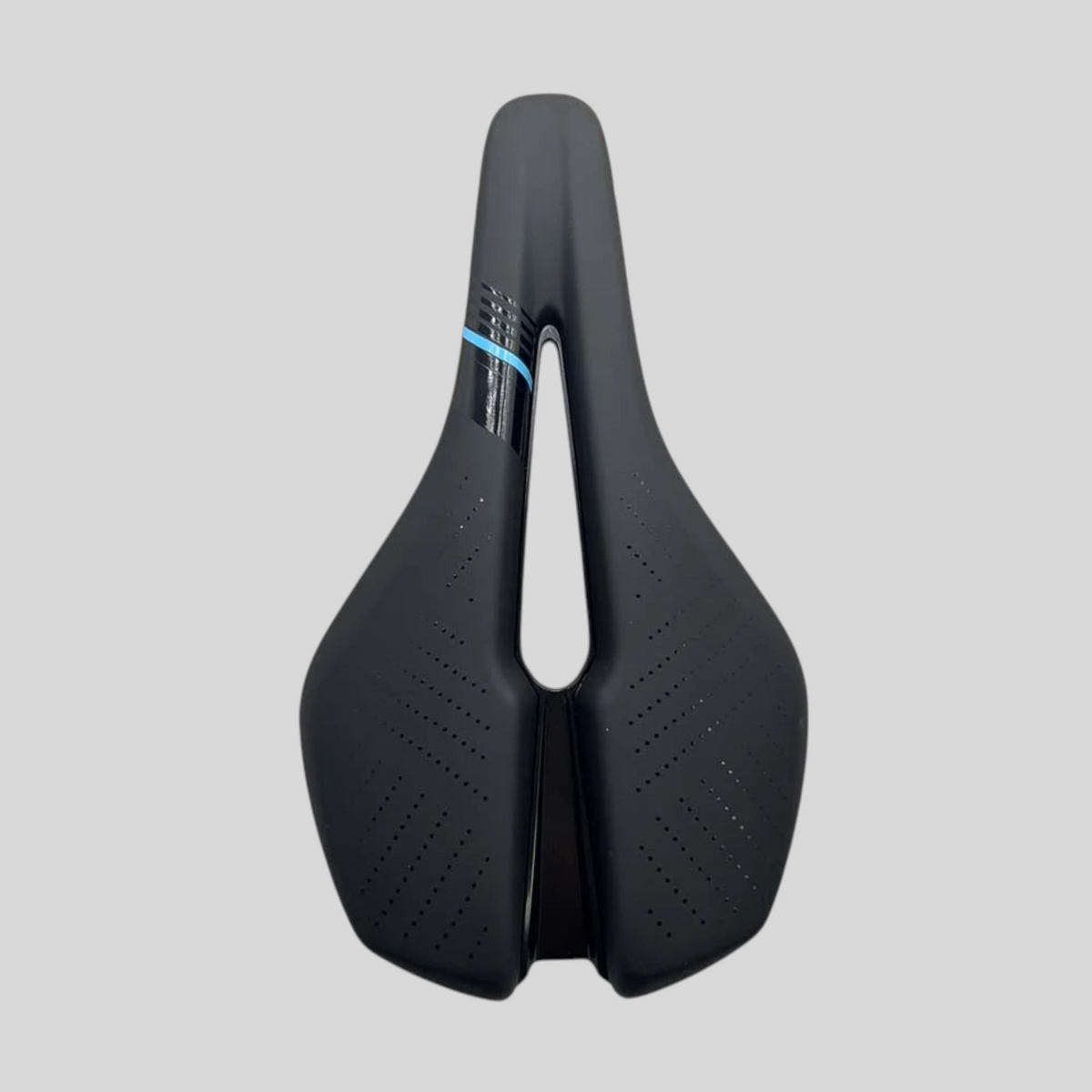 Sillín MZ Bikes Velo MTB 1C99 negro con canal central perforado para mayor comodidad en rutas de montaña