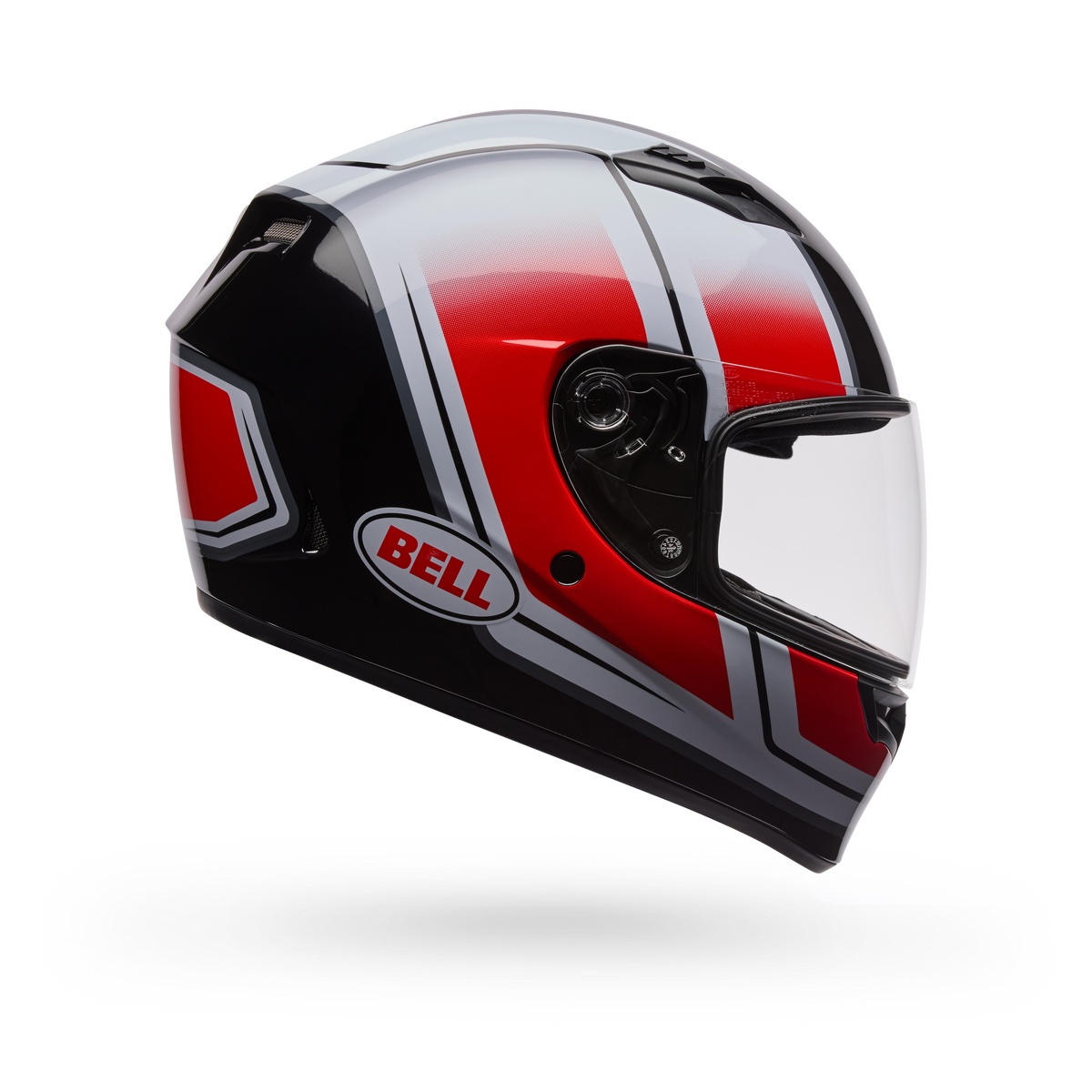 Casco Moto Bell Calle Qualifier Grid Blanco/Rojo
