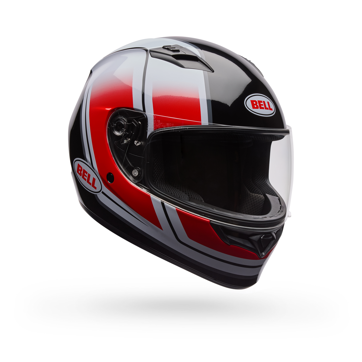 Casco Moto Bell Calle Qualifier Grid Blanco/Rojo