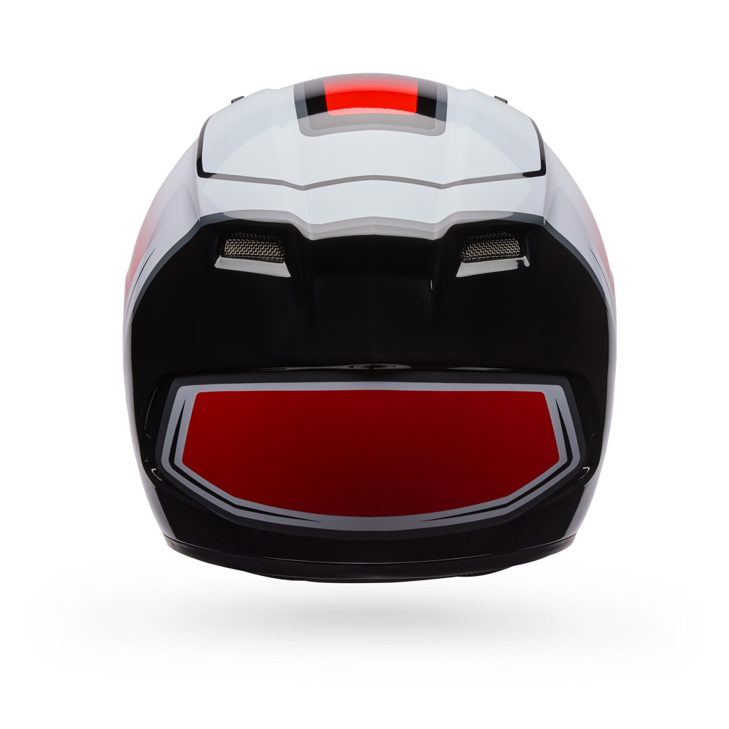 Casco Moto Bell Calle Qualifier Grid Blanco/Rojo