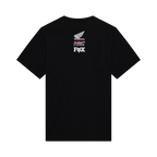 Polera Fox Racing Honda Midweight Tee negra, vista posterior