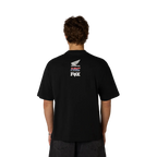 Polera Fox Racing Honda Midweight Tee negra, detalle mangas