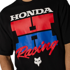 Polera Fox Racing Honda Midweight Tee negra, vista general