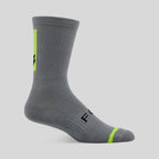 Calcetines Fox Racing Defend 8" — Trail MTB, Acolchados, Unisex, Gris