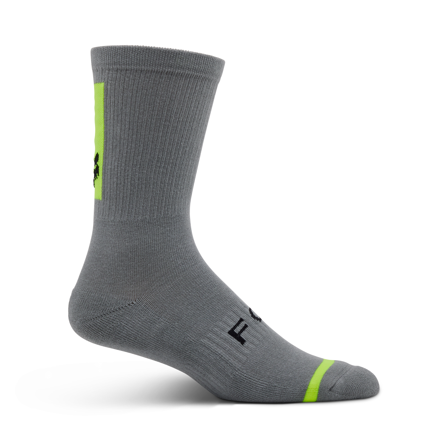 Calcetines Fox Racing Defend 8" — Trail MTB, Acolchados, Unisex, Gris
