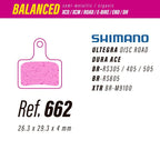 Pastillas LESS BRAKES Balanced 662 | Shimano Ultegra, Dura Ace, XTR