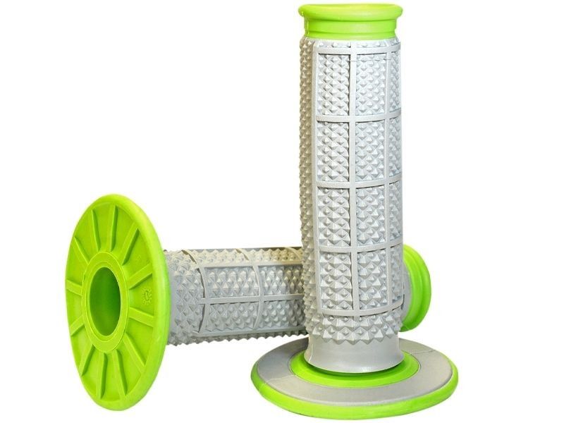 Puños de Moto Renthal Grip Tech Gris/Verde