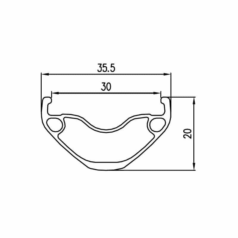 Llanta ALEXRIMS MD30 27.5", 28H