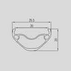 Llanta ALEXRIMS MD30 27.5", 28H