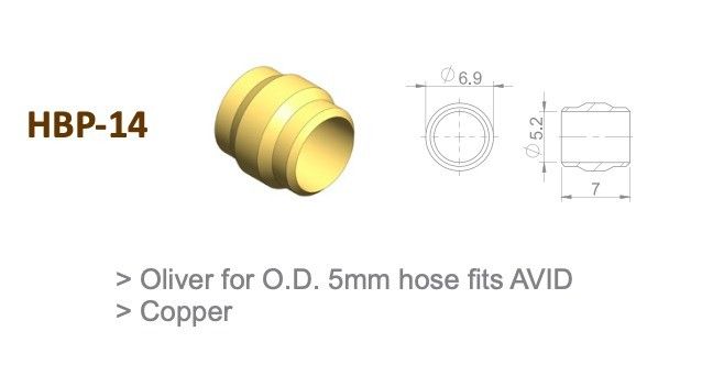 Oliva para Flexible Avid, 5mm