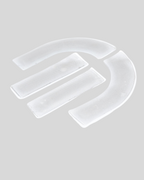 Pads de gel médico transparentes MZ Bikes para manubrio de bicicleta gravel y ruta, diseñados para absorber impactos.