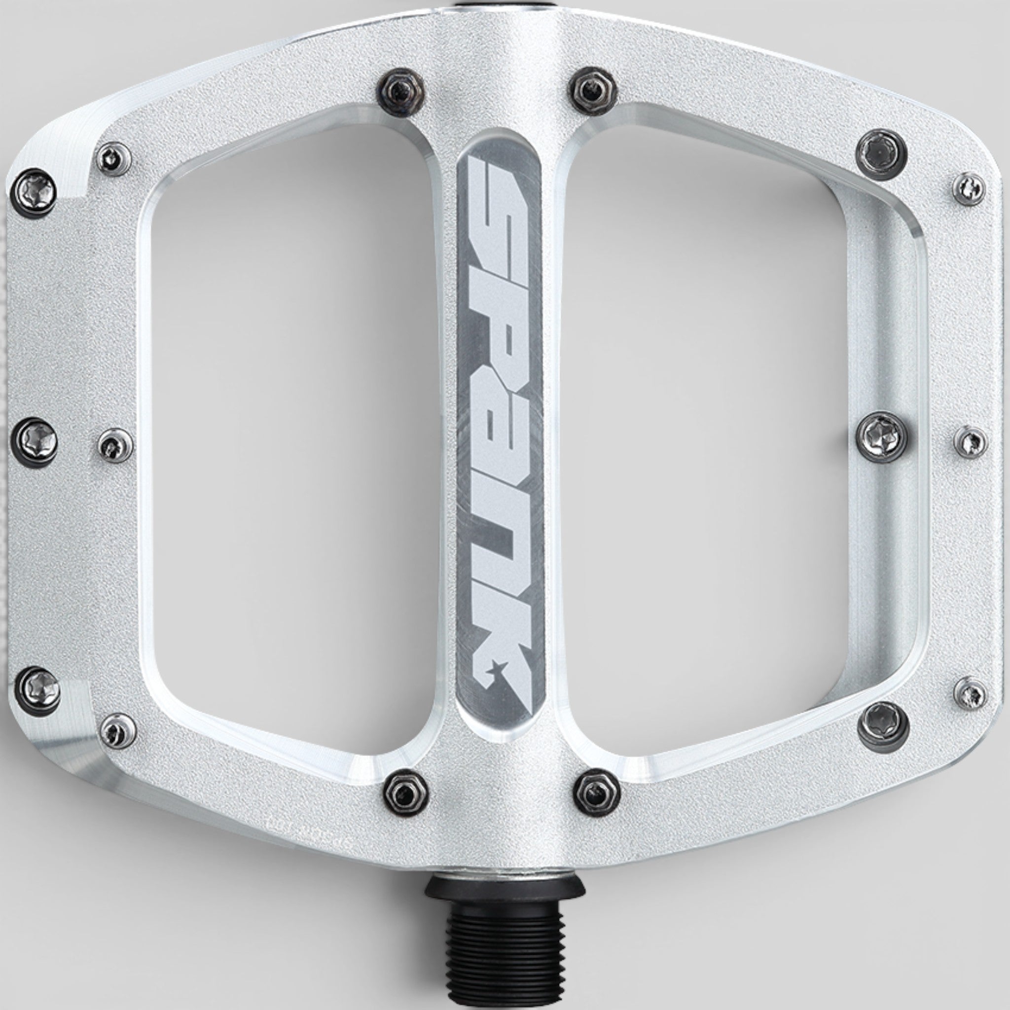 Pedal Spank Spoon 90 – Pedal de Plataforma MTB Aluminio Anodizado Raw Silver