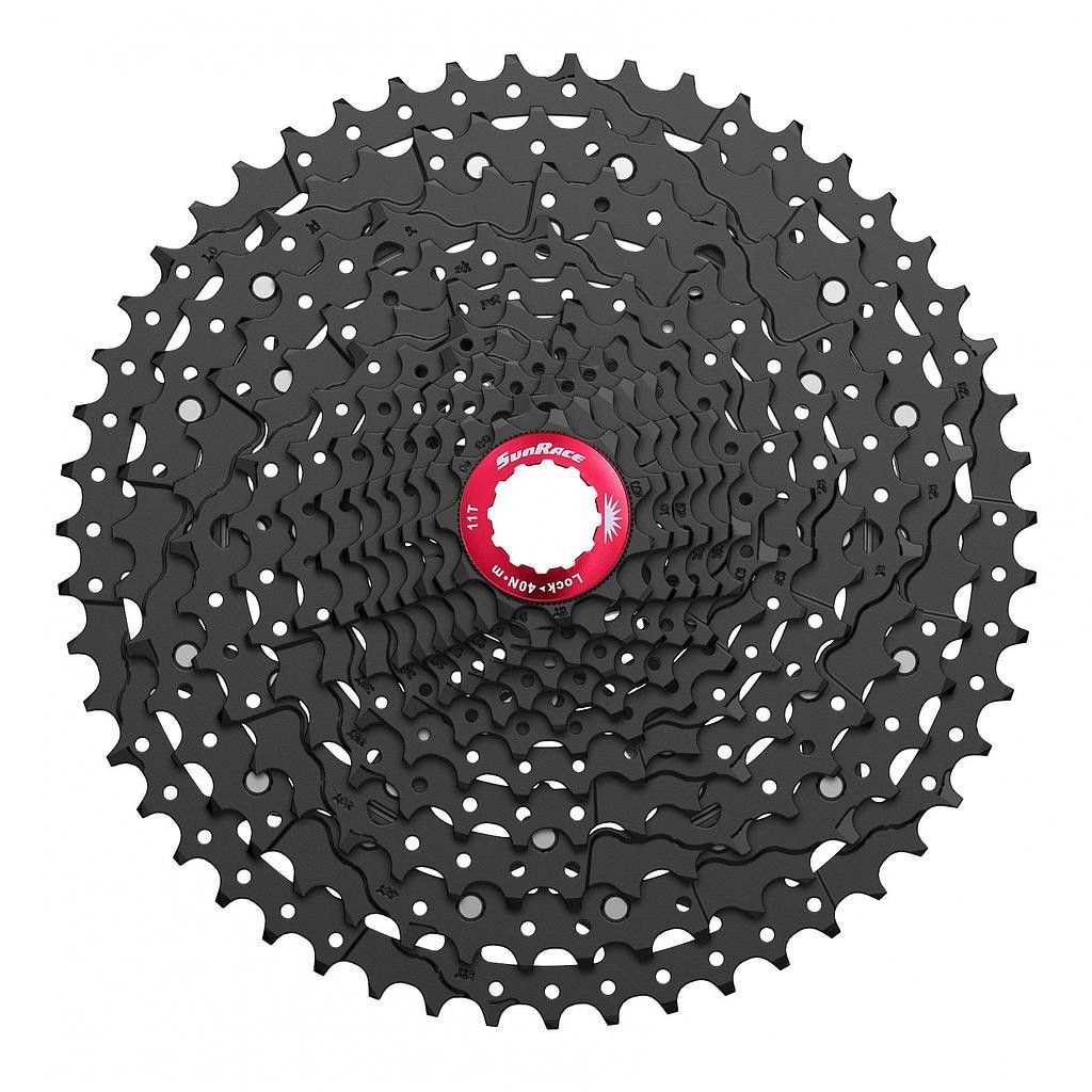 Piñon Sunrace MZ800 12V 11-51T, núcleo HG, negro