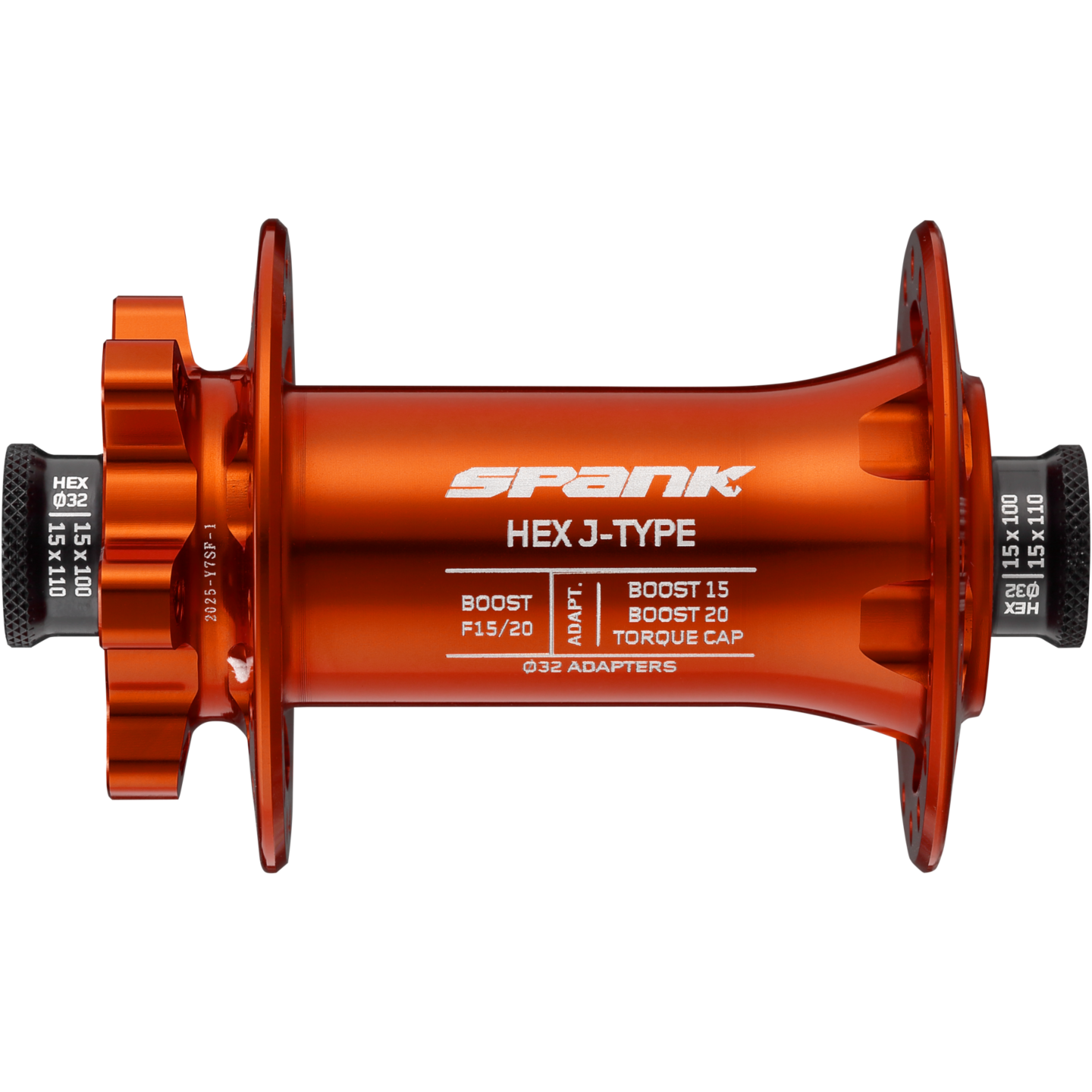 Maza Spank Delantera HEX J-Type Boost F15/20, 32H, Naranjo