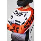 Jersey SHIFT Moto Whit3 Label Fade, negro/blanco/naranjo