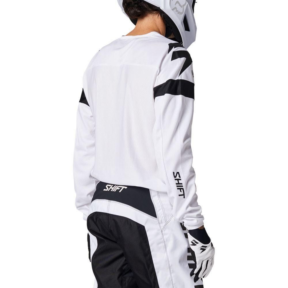 Jersey SHIFT Moto Whit3 Label Void, blanco/negro