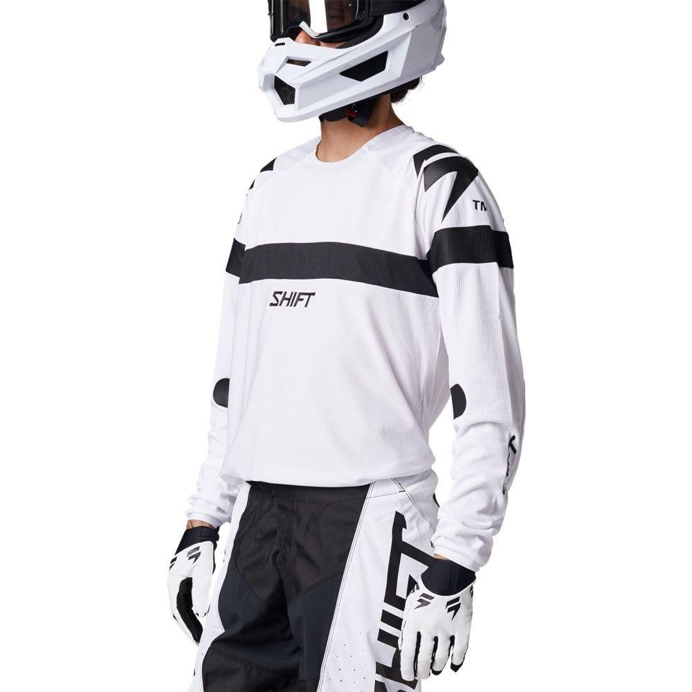 Jersey SHIFT Moto Whit3 Label Void, blanco/negro