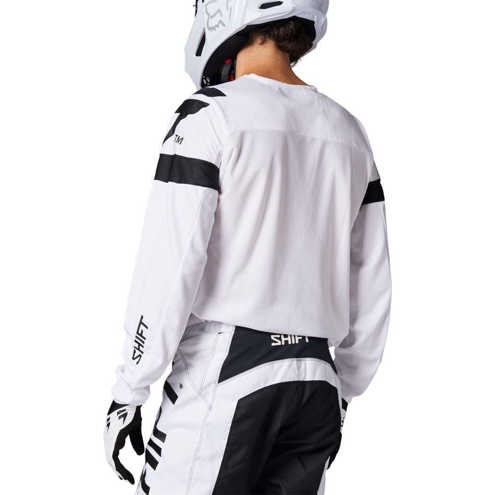 Jersey SHIFT Moto Whit3 Label Void, blanco/negro