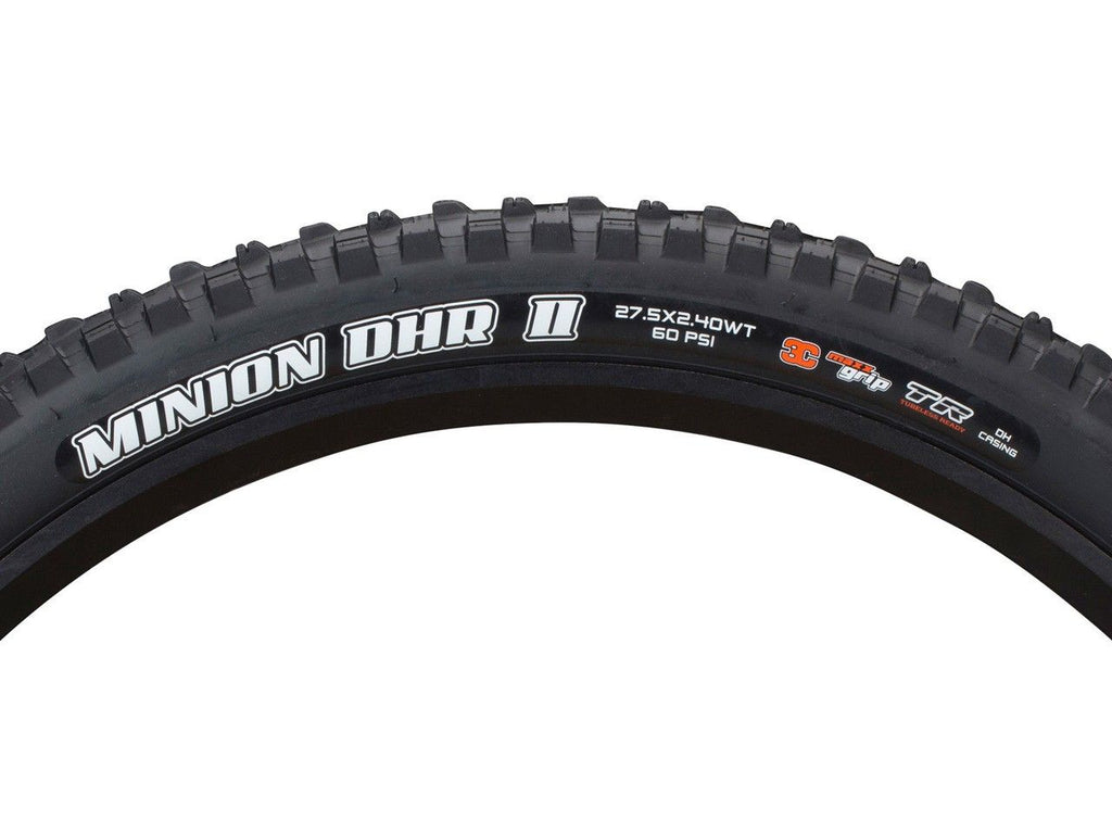 Neumático Maxxis Minion DHR II 27.5x2.4, WT, 3C, DH Casing, Maxxgrip, TR