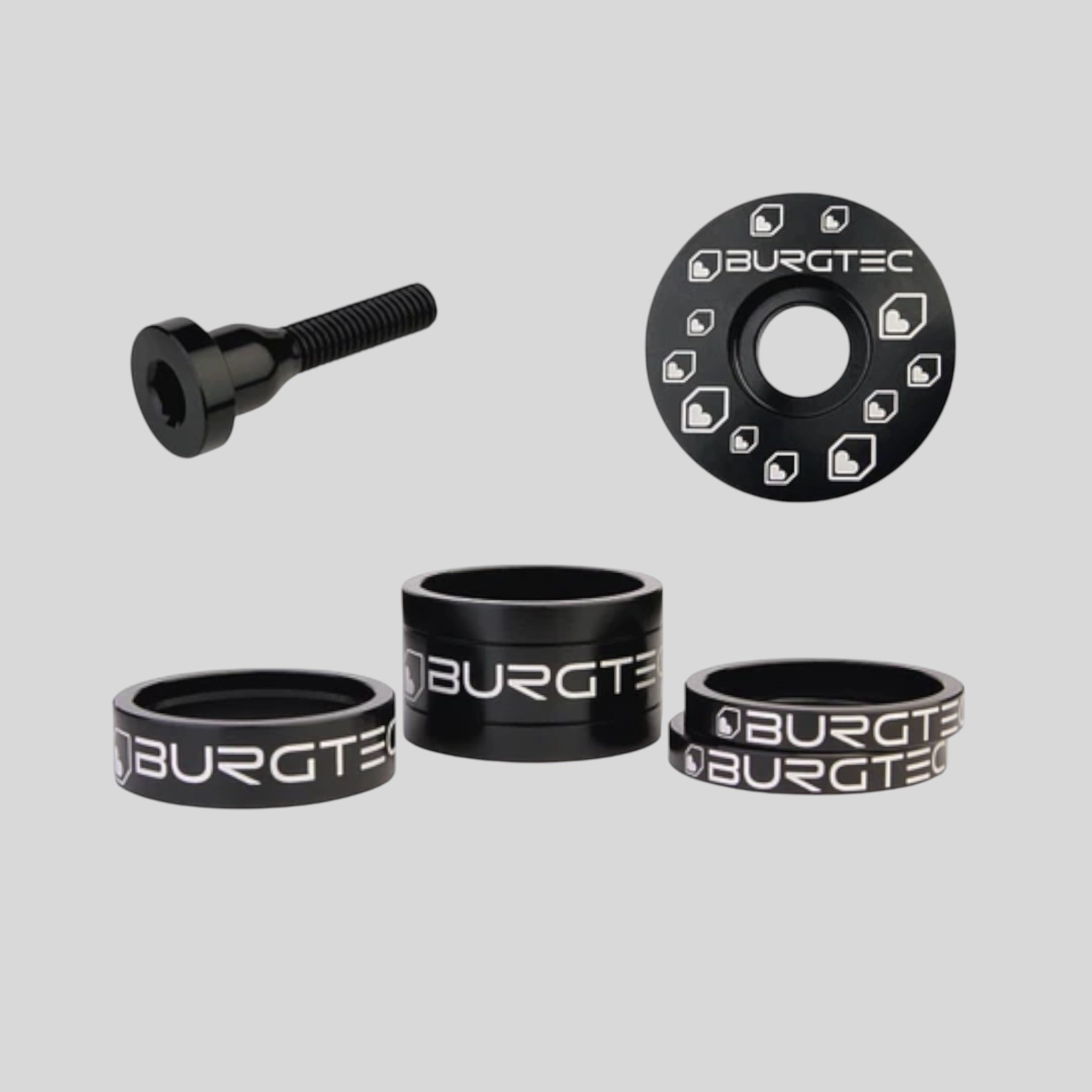 Kit Burgtec de Espaciadores / Tapa / Perno (Colores)