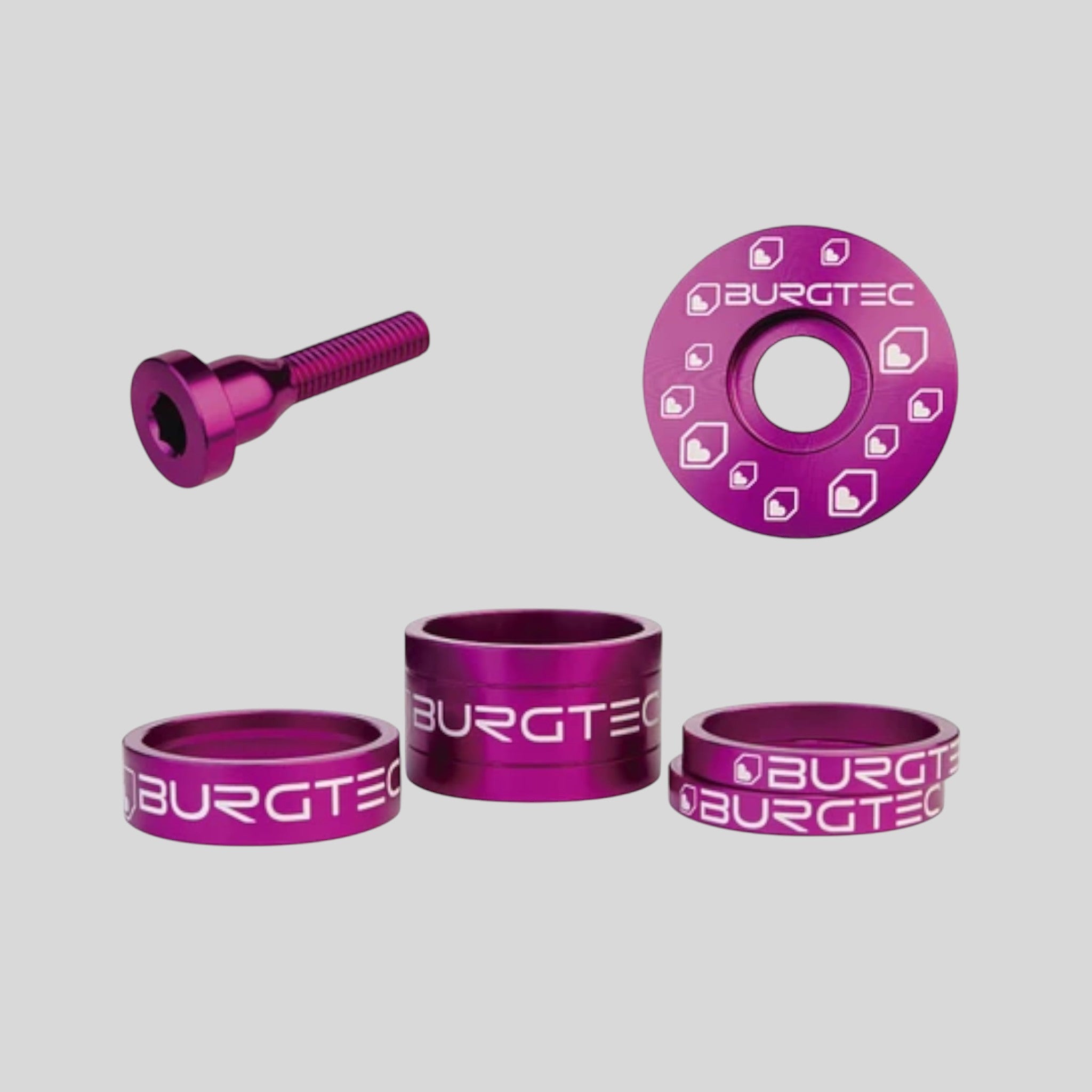 Kit Burgtec de Espaciadores / Tapa / Perno (Colores)
