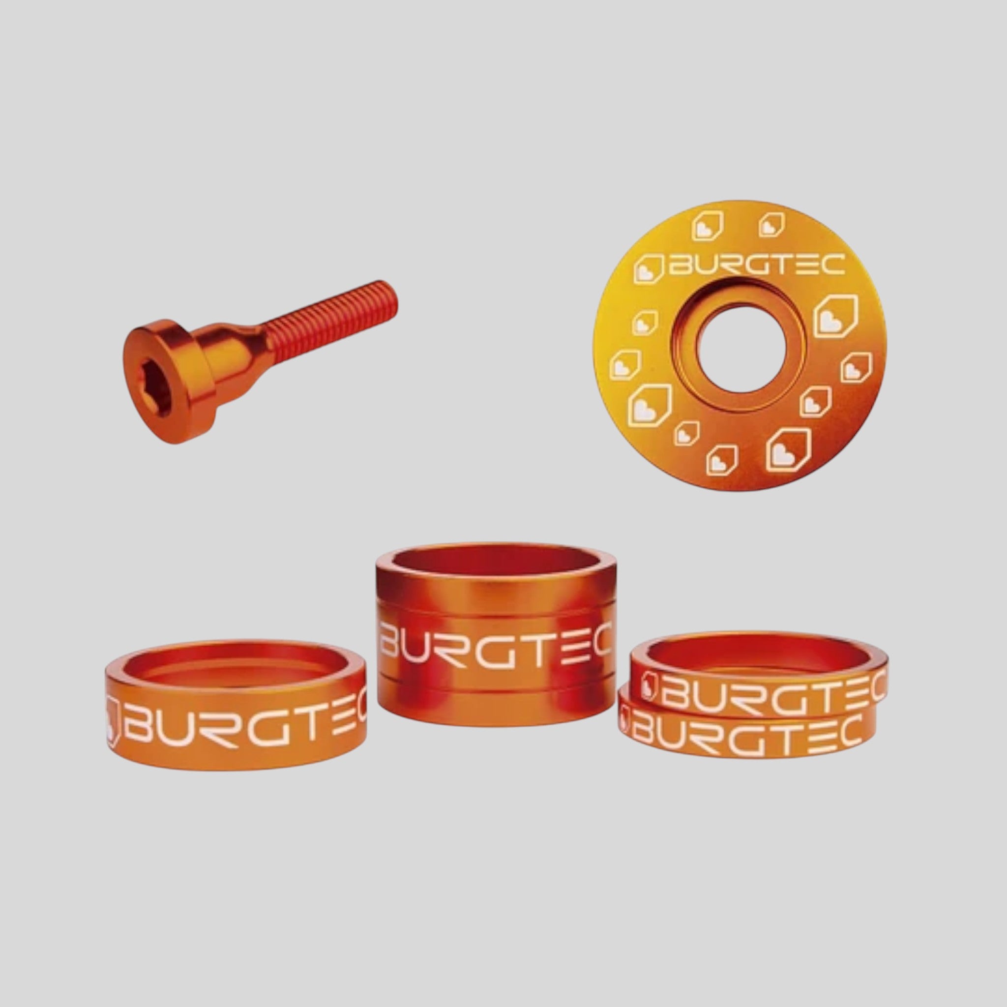 Kit Burgtec de Espaciadores / Tapa / Perno (Colores)