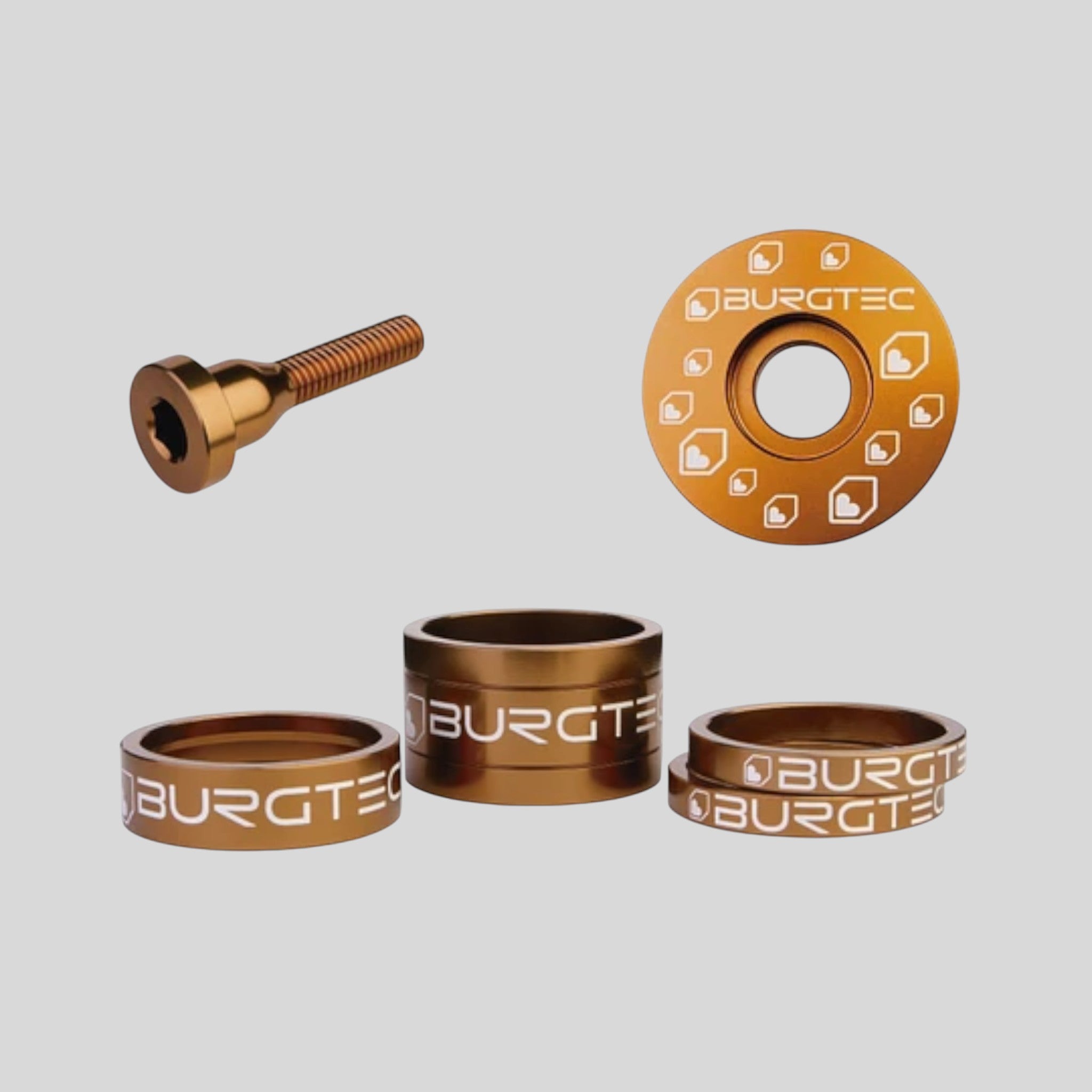 Kit Burgtec de Espaciadores / Tapa / Perno (Colores)