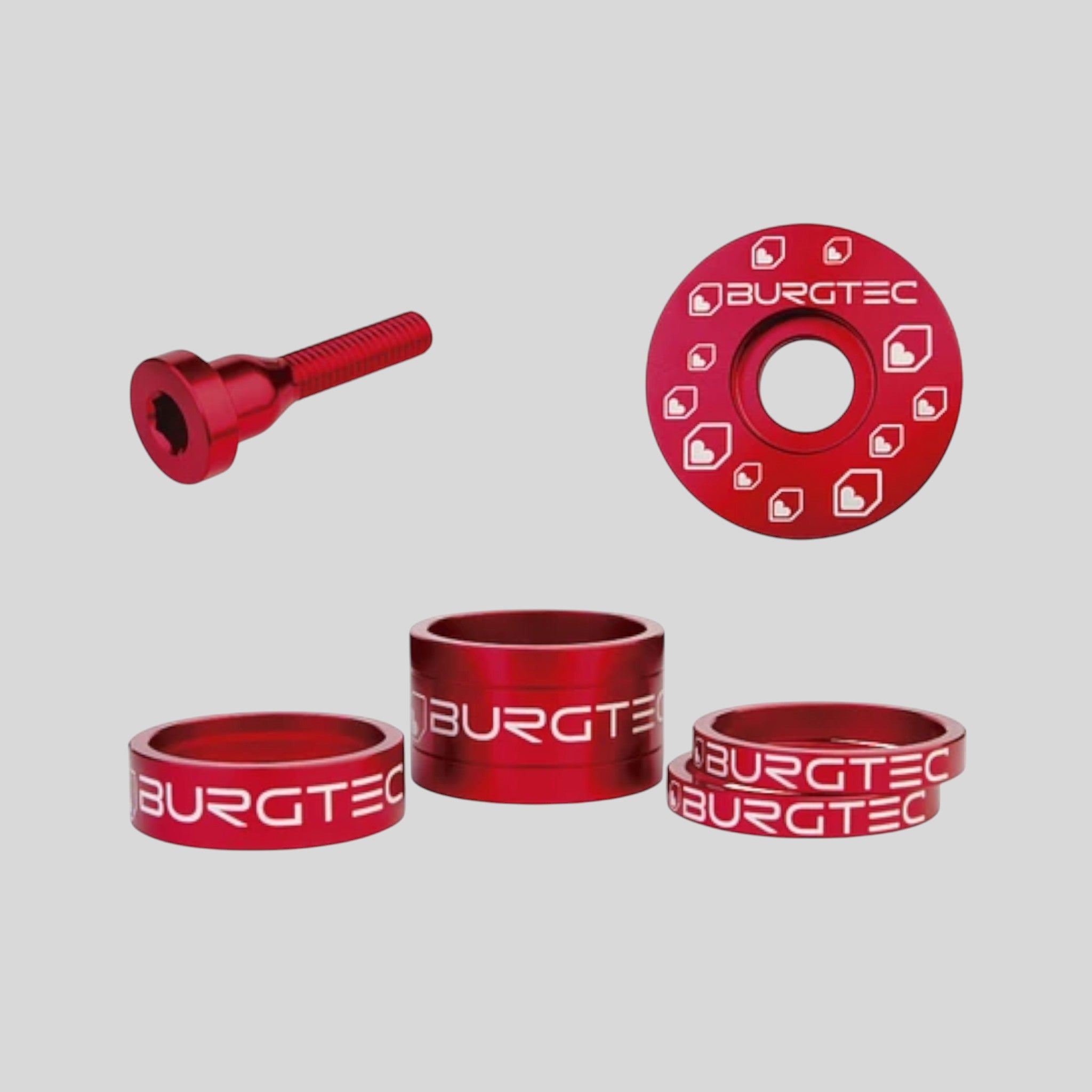 Kit Burgtec de Espaciadores / Tapa / Perno (Colores)