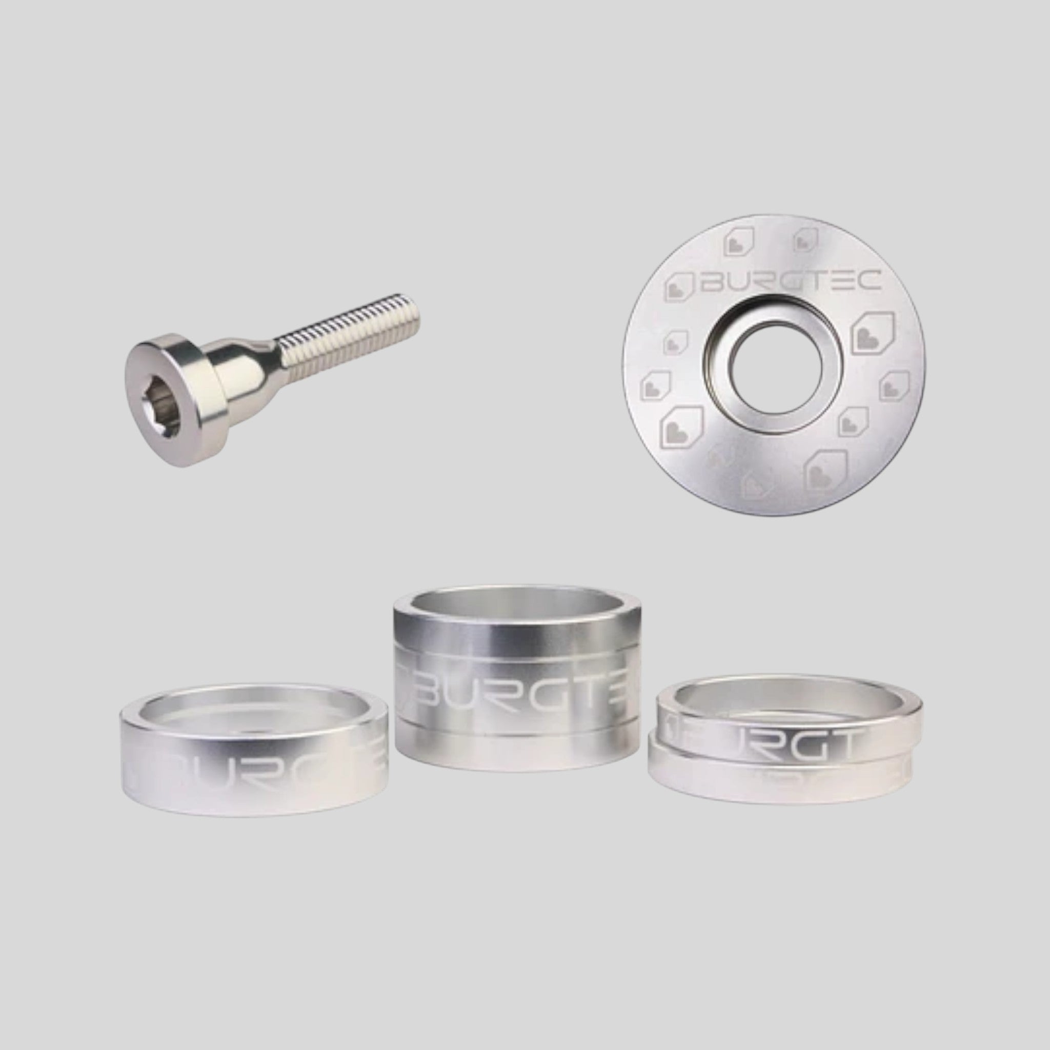 Kit Burgtec de Espaciadores / Tapa / Perno (Colores)