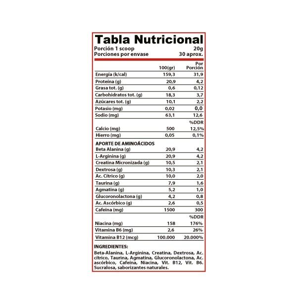 Pre Entreno Kreator Winkler Nutrition, sabor Cherry Gum, 600 grs