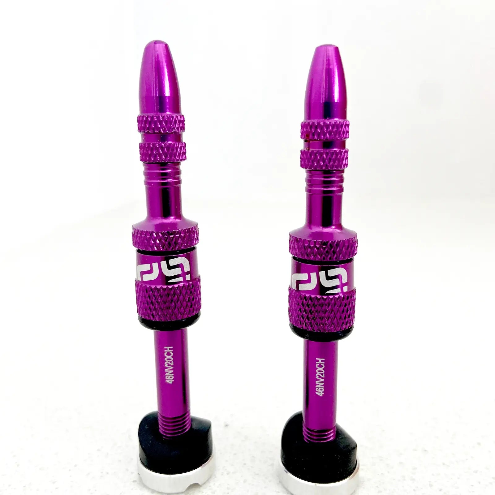Kit de Válvulas E.13 Tubeless Quick Fill 23-31mm Altura Llanta, Morado