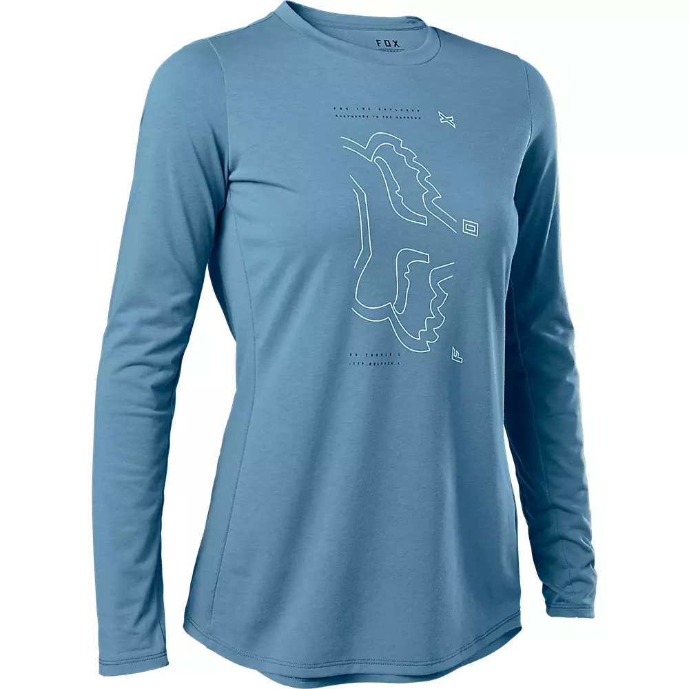 Jersey FOX Ranger Mujer, Dri Release Azul