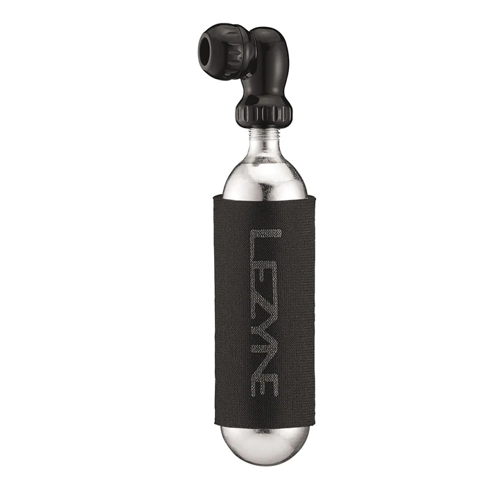 Cabezal Dispensador CO2 Lezyne, 2 en 1, Negro