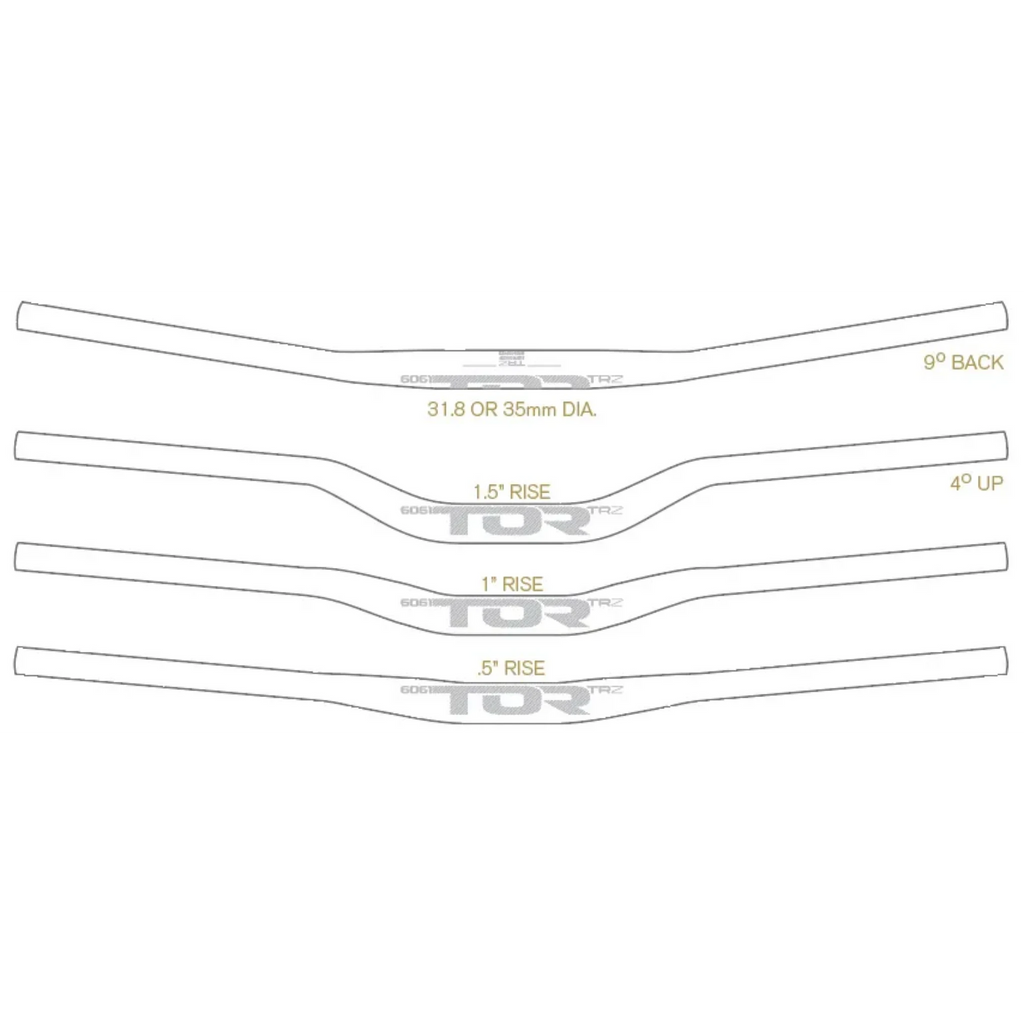 Manubrio TOR Cycling TRZ Bars - 35 clamp