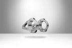 Tee TITLE DM1 35 x 46mm largo, Chrome,  Integrada para DH