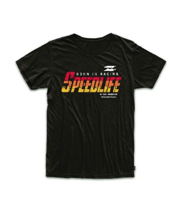 Polera Lifestyle Radikal Racing Retro Speed - Negra
