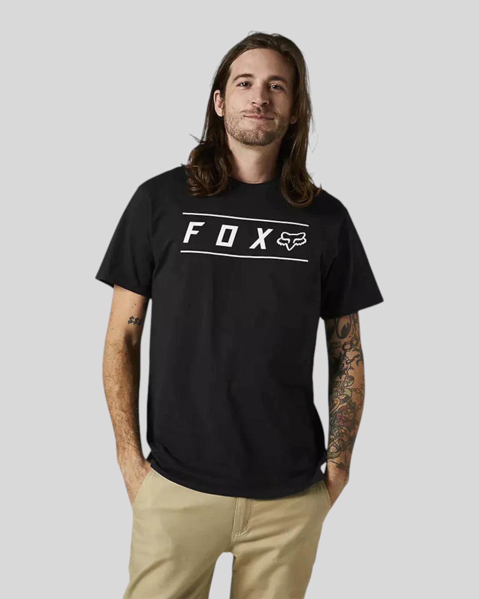 Polera FOX Lifestyle Pinnacle - Negro/Blanco