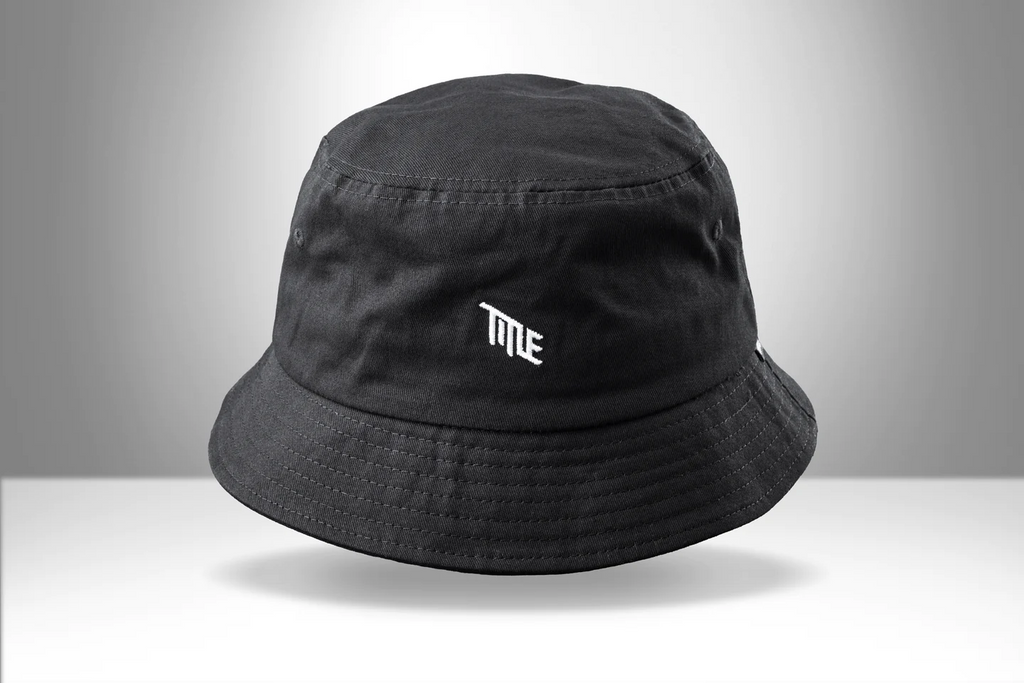 Gorro Title Bucket, One Size, Negro