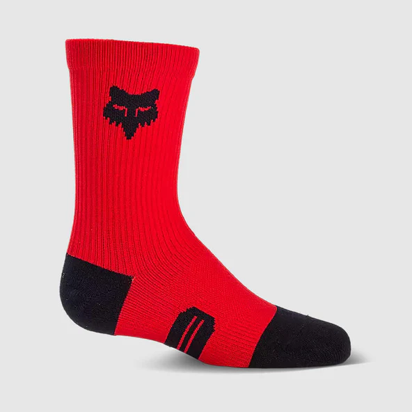 Calcetines FOX Ranger Crew Niño 6" Rojo