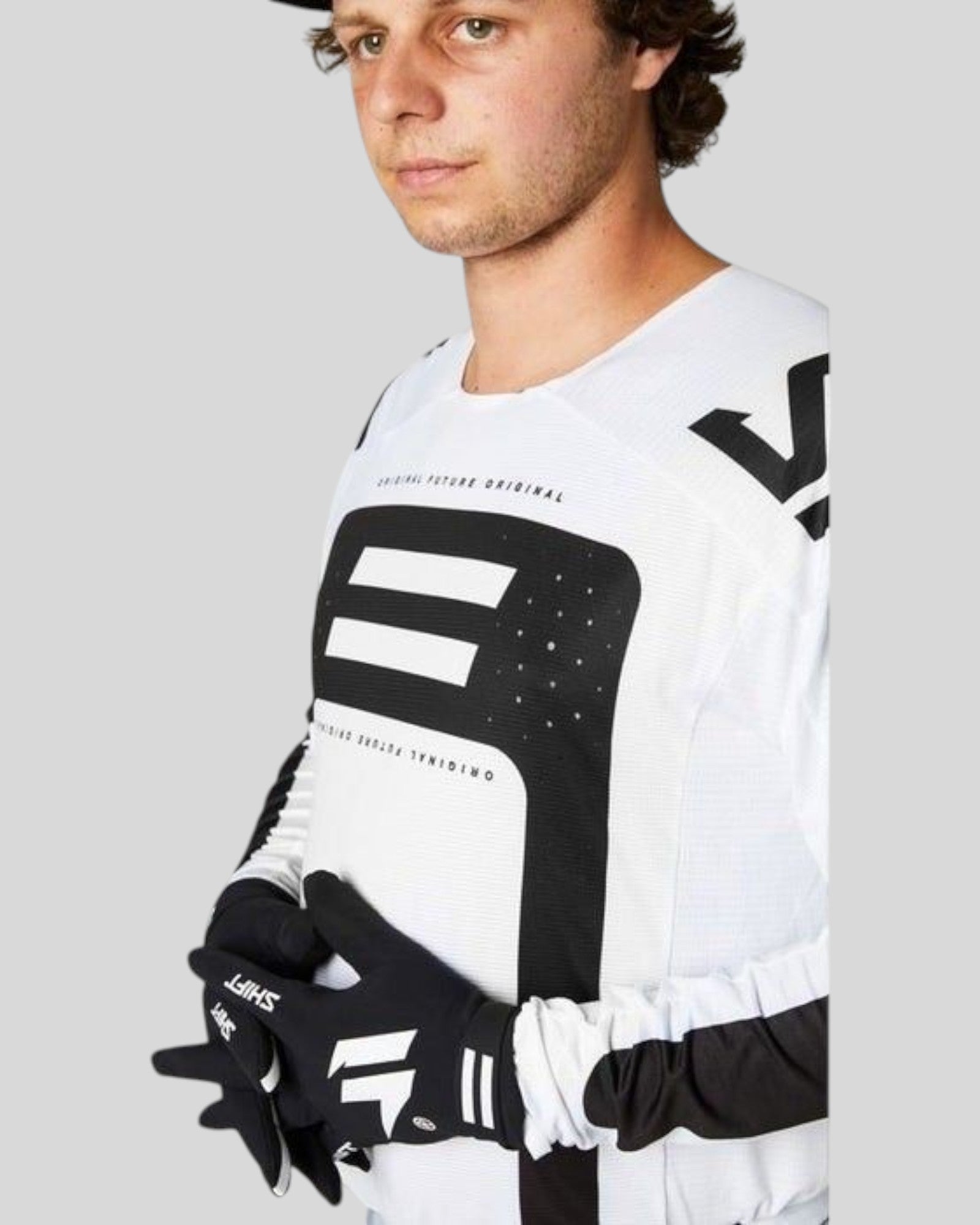 Jersey SHIFT White Label G.I FRO, Blanco/Negro
